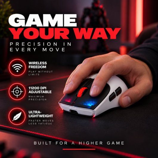 Tempest X18 Shatter Ratón Gaming Wireless 11200DPI