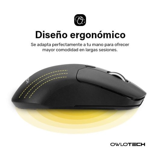 Mouse wireless Owlotech M900 nero