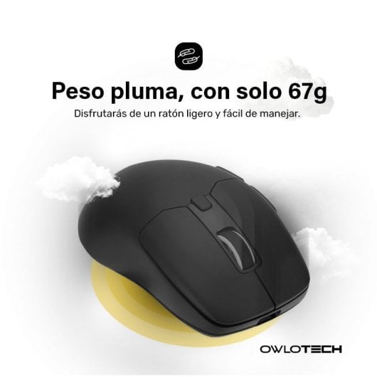 Mouse wireless Owlotech M900 nero