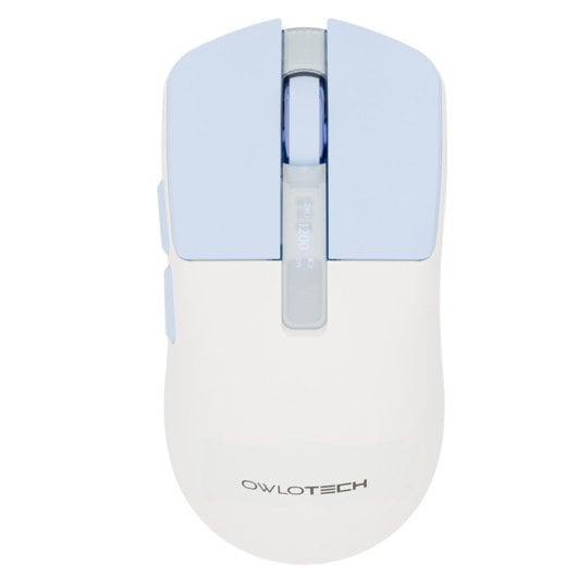 Mouse wireless Owlotech M95 con display OLED bianco