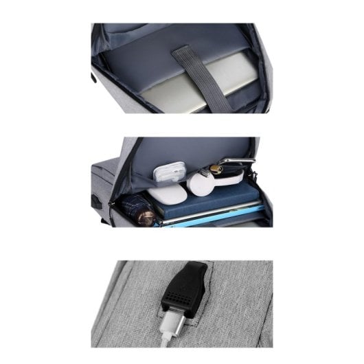 PcCom Essential Mochila para Portátil hasta 15.6" Gris