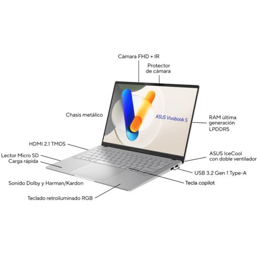 ASUS Vivobook S 14 OLED M5406UA-QD053W AMD Ryzen 7 8845HS/16GB/1TB SSD/14"