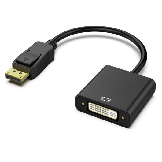 Adaptador PcCom Essential DisplayPort para DVI Preto