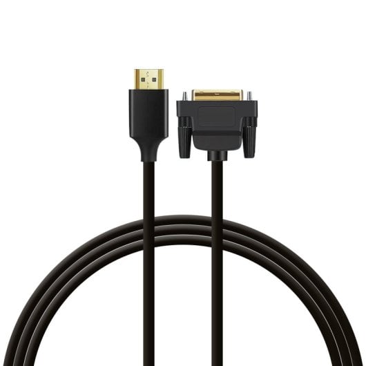 PcCom Essential Cable HDMI a DVI Bidireccional para TV/PC/Monitor/Proyector 2m Negro
