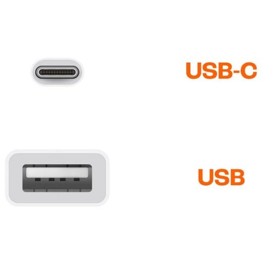 PcCom Essential USB-C para USB-A 3.1 Cabo Adaptador Conversor Fêmea Branco