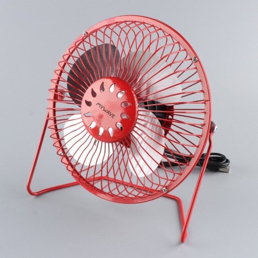 MyWave MWVEN-USBRJ Mini Ventilador Usb Rojo