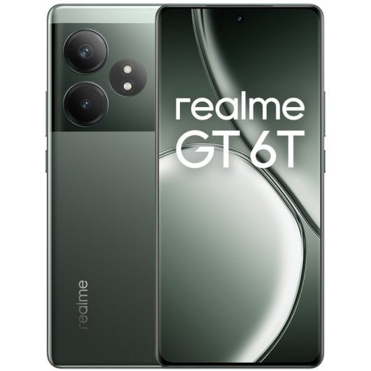 Realme Pack GT6T 8/256GB Razor Green Libre + Auriculares Bluetooth Buds Air 6 + Cargador 120W