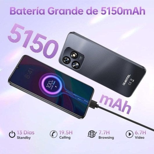 Oukitel C51 4G 6GB 128GB 6.8" Schwarz