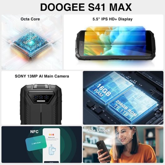 Doogee S41 Max 6/256GB Naranja Libre
