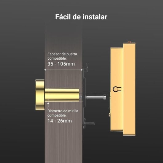 EZVIZ HP2 Óculo Inteligente Sem Fios Dourado