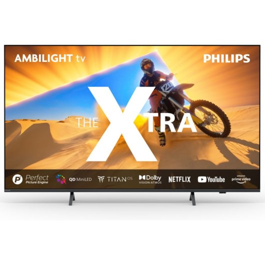 Philips Ambilight TV The Xtra 55PML9019 55" 139 cm 4K QD MiniLED Dolby Vision e Dolby Atmos Titan OS
