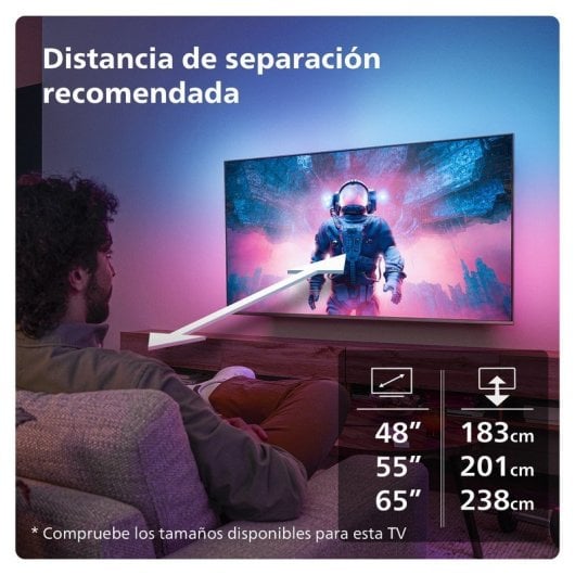 Philips Ambilight TV 55OLED769 55" 139cm 4K UHD Dolby Vision y Dolby Atmos Titan OS