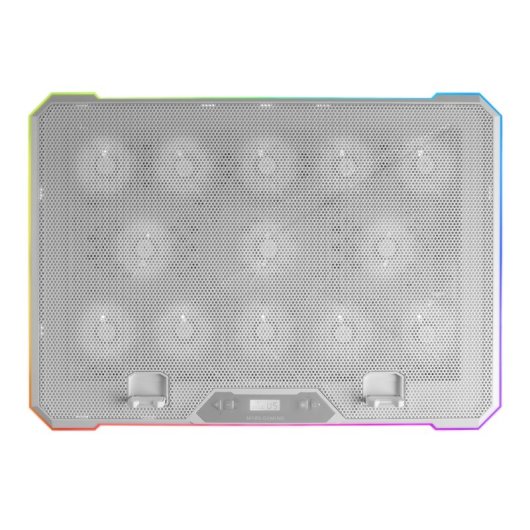 Mars Gaming MNBC13 ARGB Base de refroidissement pour ordinateurs portables jusqu'à 17" Blanc
