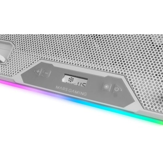 Mars Gaming MNBC13 ARGB Base de refroidissement pour ordinateurs portables jusqu'à 17" Blanc