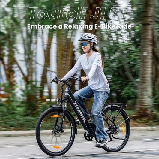 Touroll J1 ST Bicicleta Eléctrica de Trekking 250W 27.5" Negra
