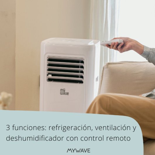 MyWave MWAC-7K Aire Acondicionado Portátil 7K 1750 frigorías Blanco
