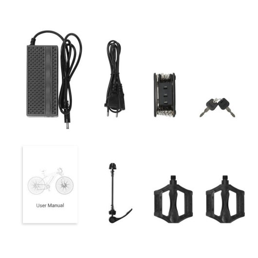 Touroll U1 26 Bicicleta Eléctrica 250W 45Nm Batería 468Wh 65 km 21 Velocidades Shimano