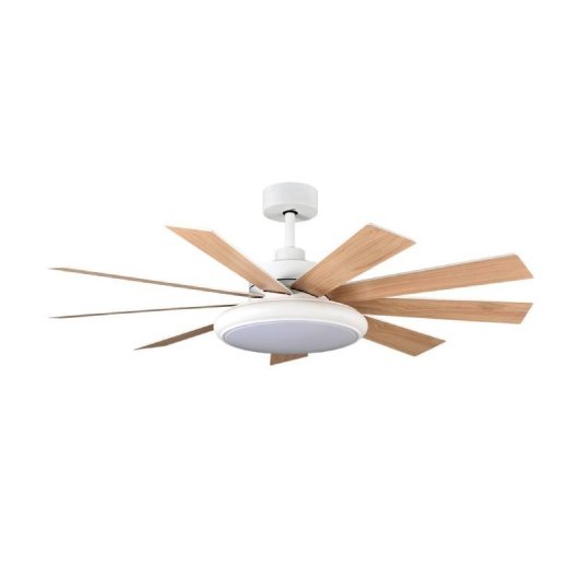 Ventilateur de Plafond avec Lumière LED Iluminashop Vera 36W 132cm 6 Vitesses Moteur DC Télécommande Hiver