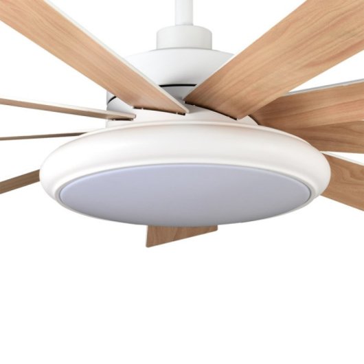 Ventilateur de Plafond avec Lumière LED Iluminashop Vera 36W 132cm 6 Vitesses Moteur DC Télécommande Hiver