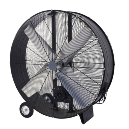 Iluminashop Ventilador Industrial de Suelo 1000W Negro