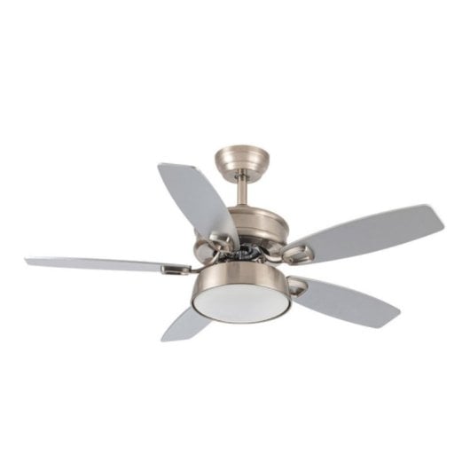 Deckenventilator mit LED-Licht Iluminashop 30W 107cm 6 Stufen Fernbedienung DC-Motor