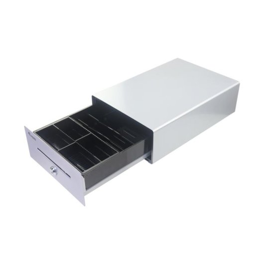 Cajón de caisse IluminaShop Equip 351012 automatique manuel métal argenté 12 V