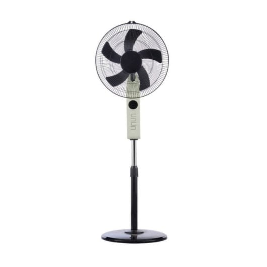 Iluminashop Ventilador de Pie con Mando 45W Negro/Beige