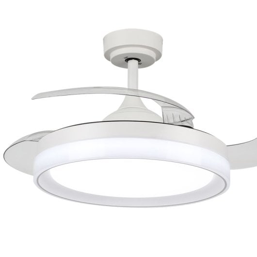 Ledme Ventilador de Techo con Luz LED y Mando 36W Blanco Motor DC