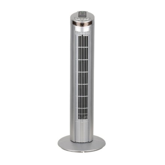 Iluminashop Ventilador Torre  con Mando 45W Plata