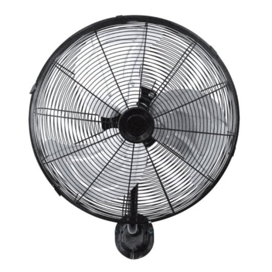 Iluminashop Ventilador de Pared 120W Negro/Plata