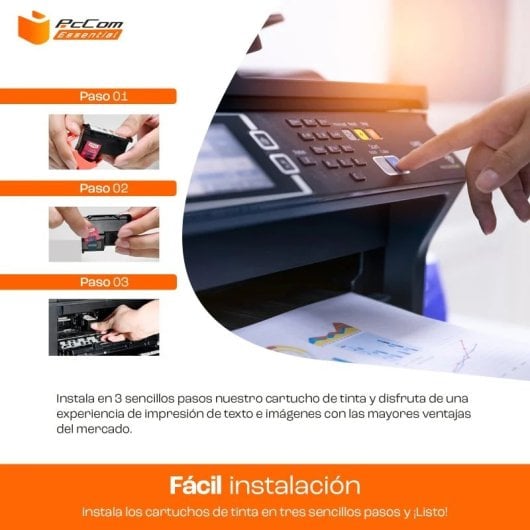 Pccom Essential Hp 901xl Cartucho Tinta Compatible Negro Pack 3