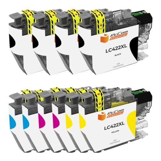 Pccom Essential Brother Lc422xl Cartucho Tinta Compatible Negro/cian/magenta/amarillo Pack 10