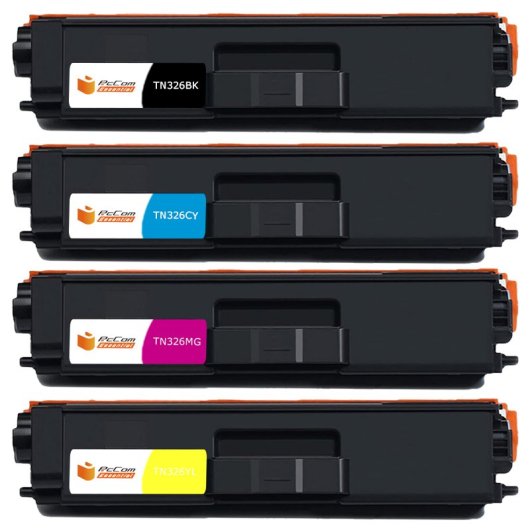 Pccom Essential Brother Tn320/tn325/tn321/tn326/tn329 Tóner Compatible Negro/cian/magenta/amarillo Pack 4