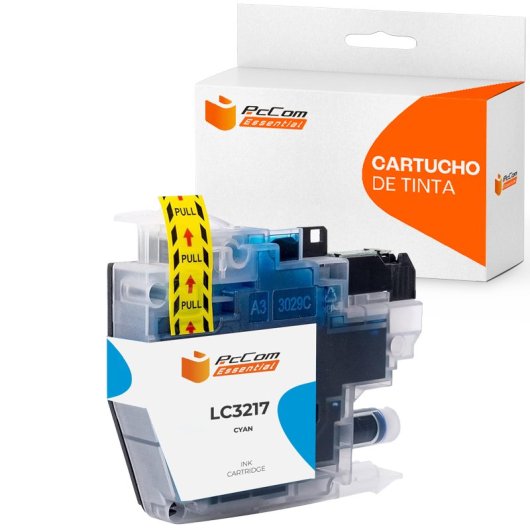 Pccom Essential Brother Lc3217 Cartucho Tinta Compatible Cian