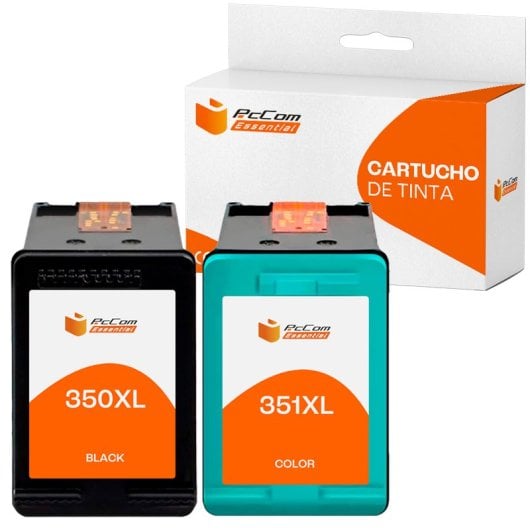 Pccom Essential Hp 350xl/351xl Cartucho Tinta Compatible Negro/tricolor Pack 2