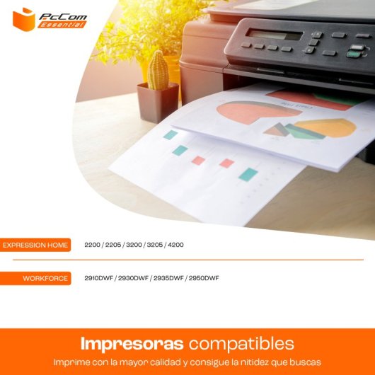 Pccom Essential Epson 604xl Cartucho Tinta Compatible Negro Pack 3