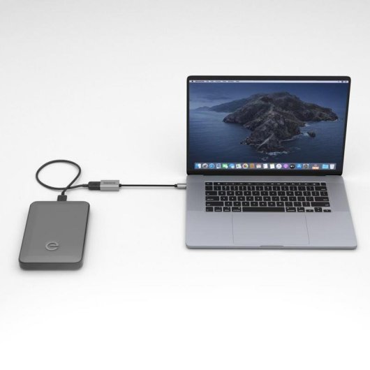 Adaptador USB-C para USB-A mtXtec Preto/Prateado 0,15 m