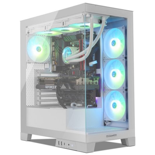 NOX Hummer GLOCK ARGB Semitorre ATX Vidro Temperado USB-C Branca