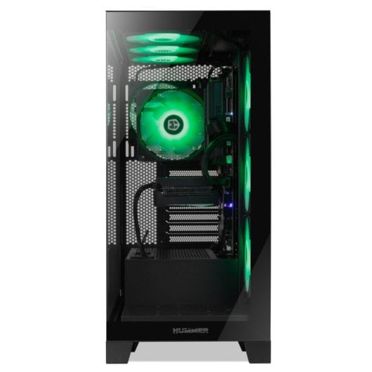 NOX Hummer GLOCK ARGB Semitorre ATX Cristal Templado USB-C Negra
