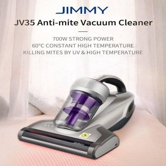 Aspirateur à Main Jimmy JV35 700W Antiacariens UV 14kPa 0,5L Gris