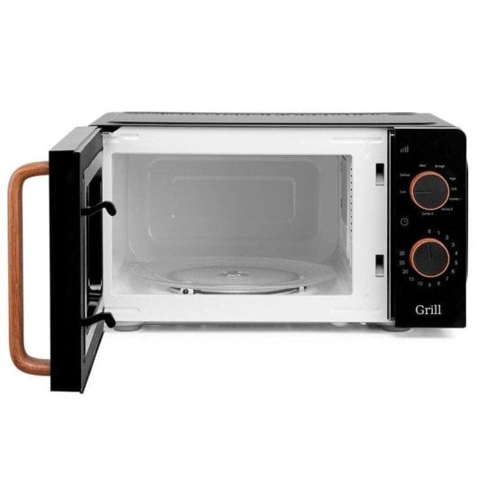 Mikrowelle Orbegozo MIG 2140 20L 700W Grill Quarz Schwarz Holzoptik
