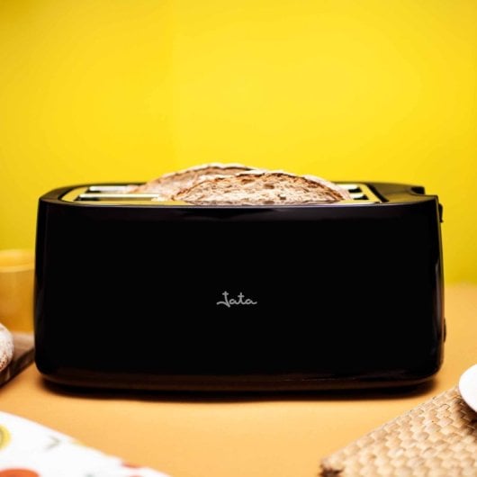 Torradeira de Pão Jata Jett1585 Com 2 Fatias Longas (25 X 3 Cm). 7 níveis de tostagem. Função Descongelar e Manter Aquecido. Centralização Automática. Bandeja de migalhas