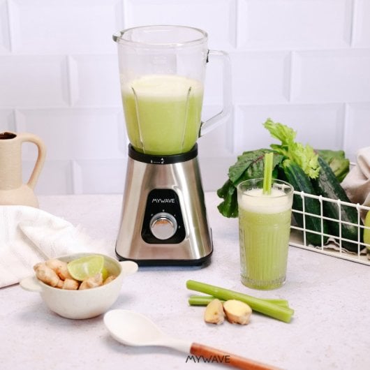 MyWave MWBTV-1300 Batidora de Vaso 1300W Acero Inoxidable