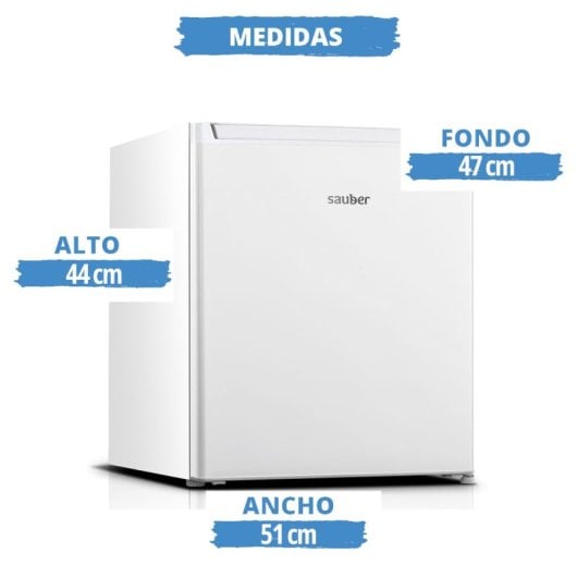 Sauber Serie 1-51 f Frigorífico Mini F Blanco