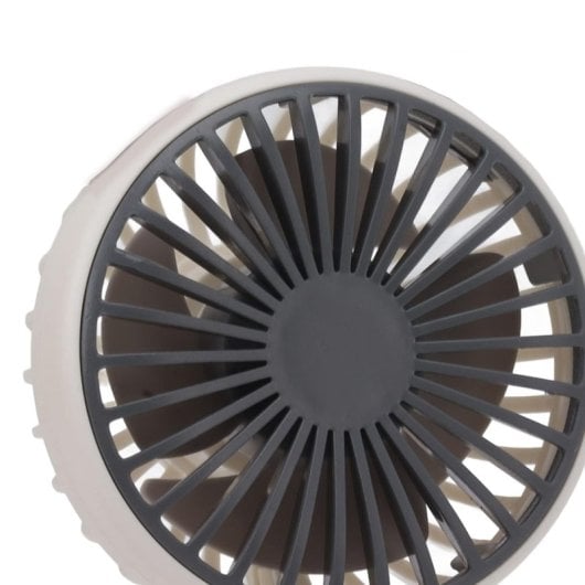 Klack Ventilador Portátil de Cuello de Doble Cabeza Recargable por USB Rosa