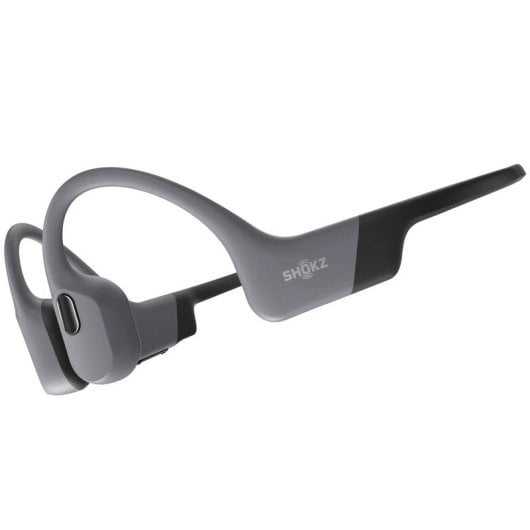 Casque Bluetooth à conduction osseuse Shokz OpenSwim Pro pour la natation (gris)