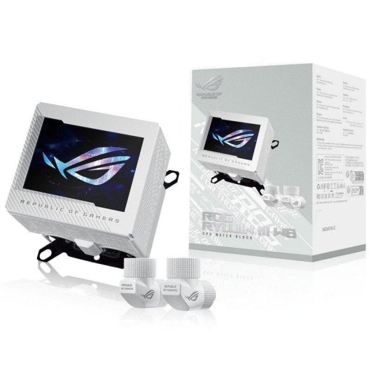 Wasserkühlung ASUS ROG Ryujin III WB 3,5" 1 Lüfter Weiß
