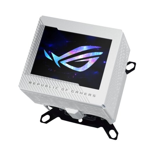 ASUS ROG Ryujin III WB White Edition Bloque de Agua para CPU con Pantalla Full Color LCD 3.5" Blanco