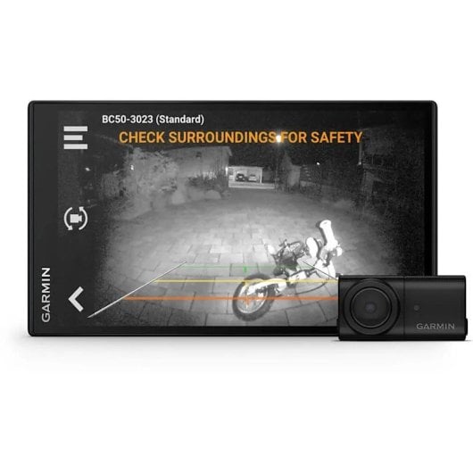 Garmin BC 50 Cámara de Visión Trasera Inalámbrica con Visión Nocturna y Soporte para Matrículas