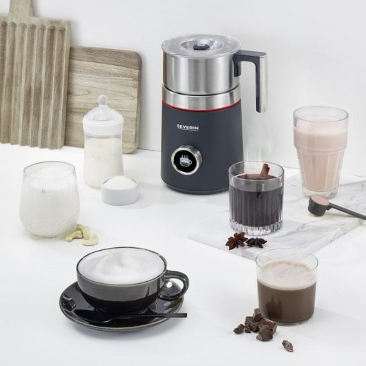 Severin SM 3587 Spuma 700 Plus Espumador de Leche de Inducción 500W 700ml Negro